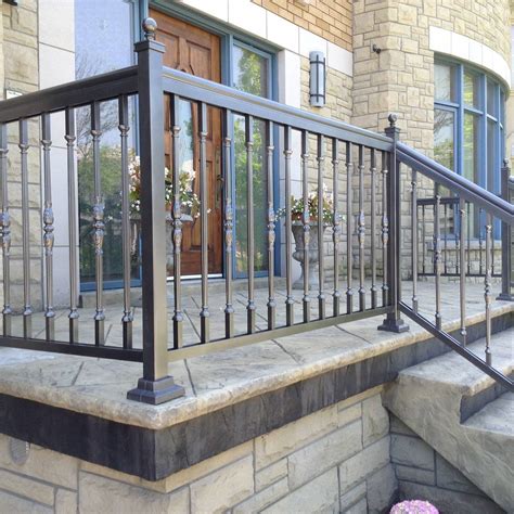 residential metal deck railing fabricators|exterior residential prefab metal railings.